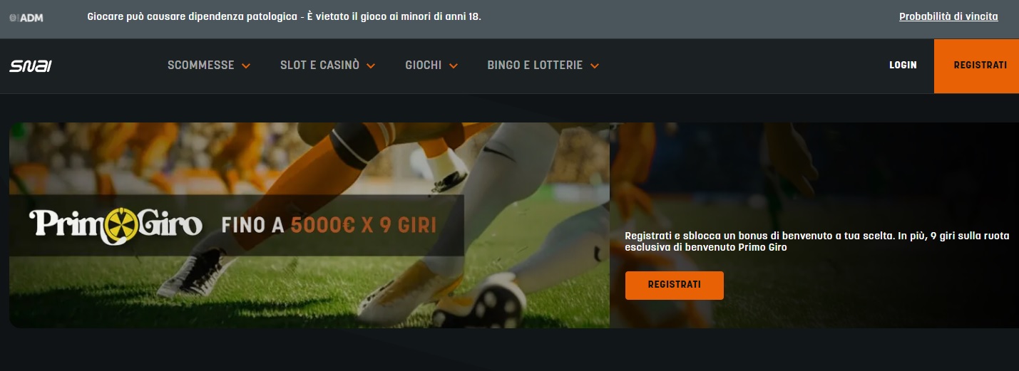 SNAI è un gigante del settore, uno dei migliori siti scommesse sportive in assoluto