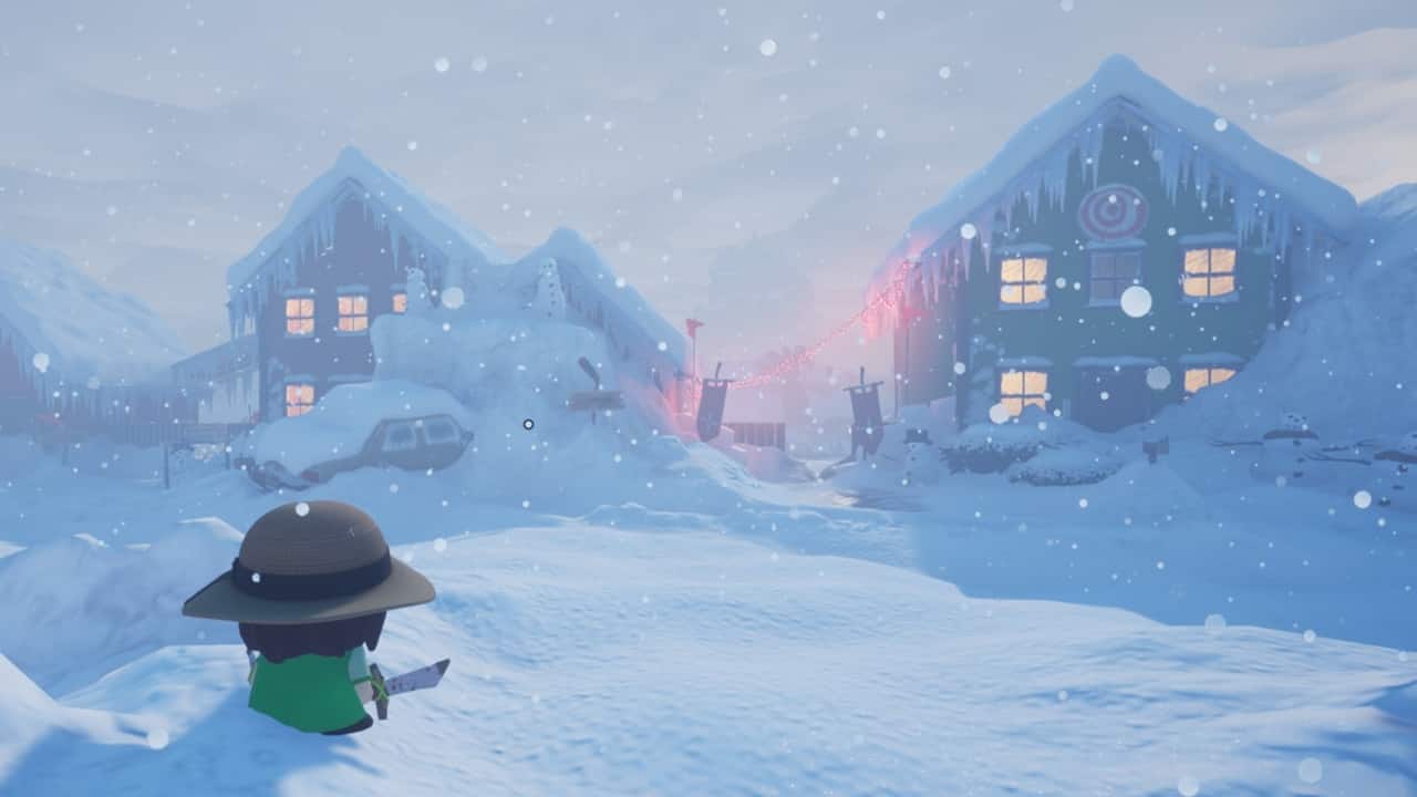 South Park Snow Day classes - An image of the player entering a frosty landscape in the game.