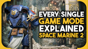 Space Marine 2 game modes: feature image with text.