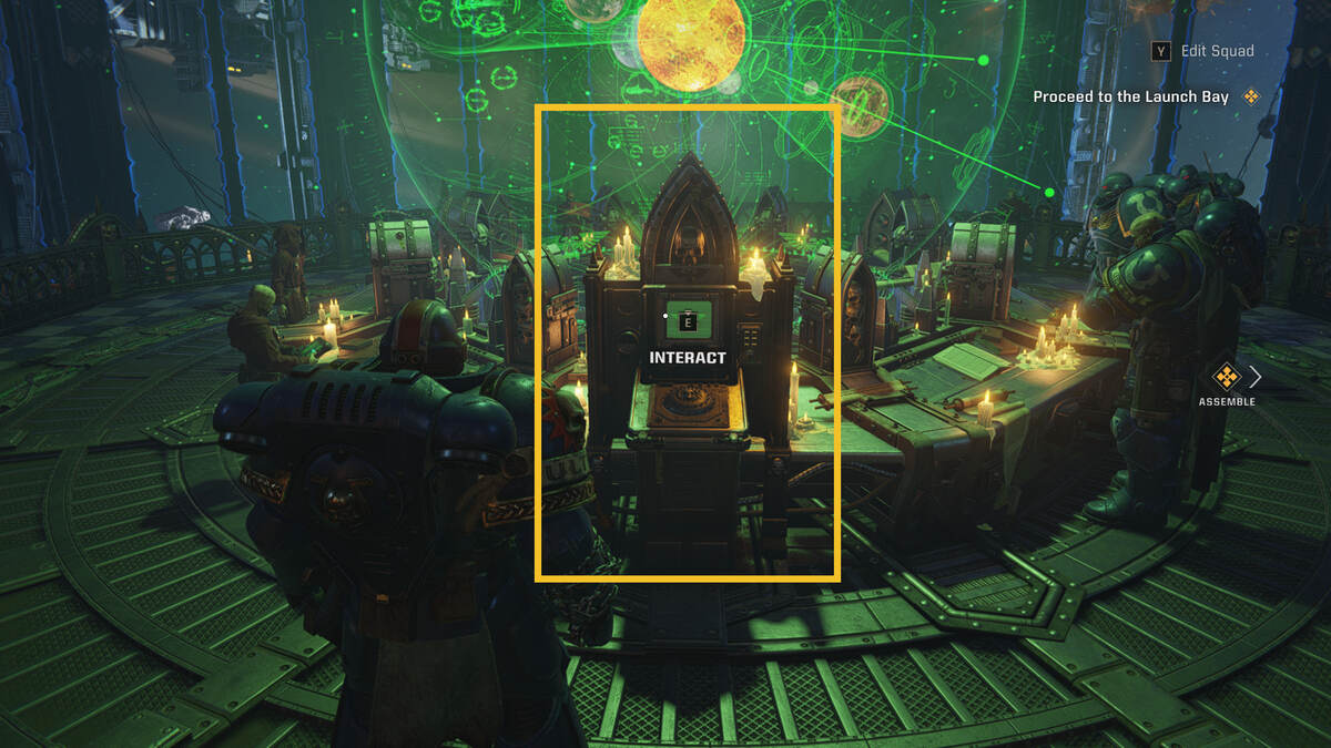 Space Marine 2 Operations solo: Battle Map in the Strategium.