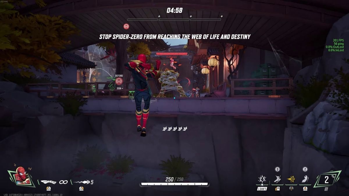 Pulling enemy off ledge in Marvel Rivals
