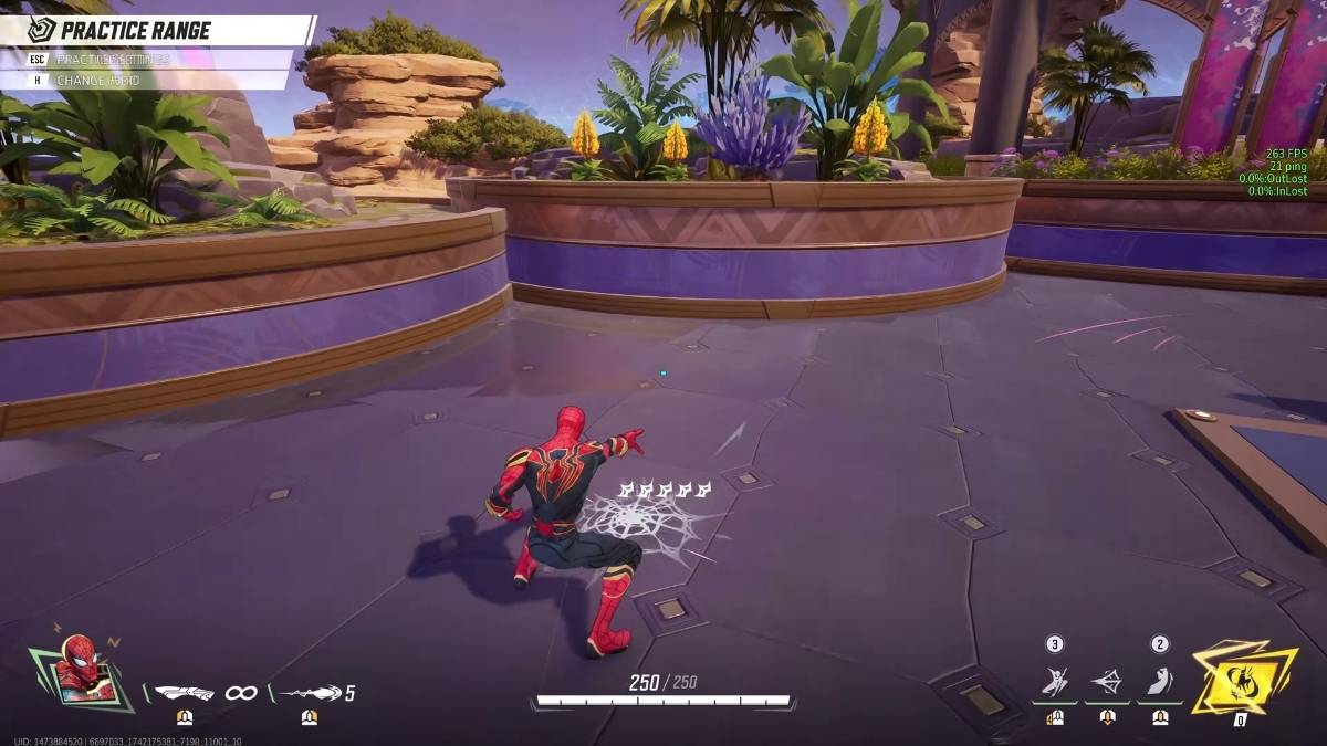 Shooting a Web Cluster in Marvel Rivals