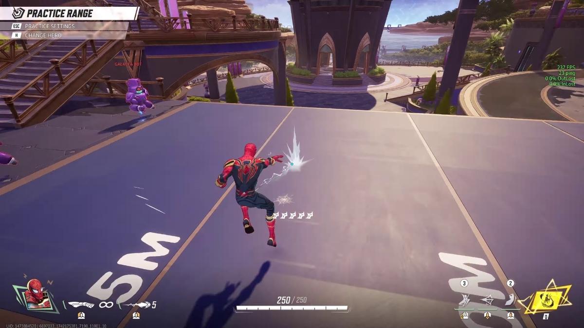 Web Zipping while uppercut in Marvel Rivals