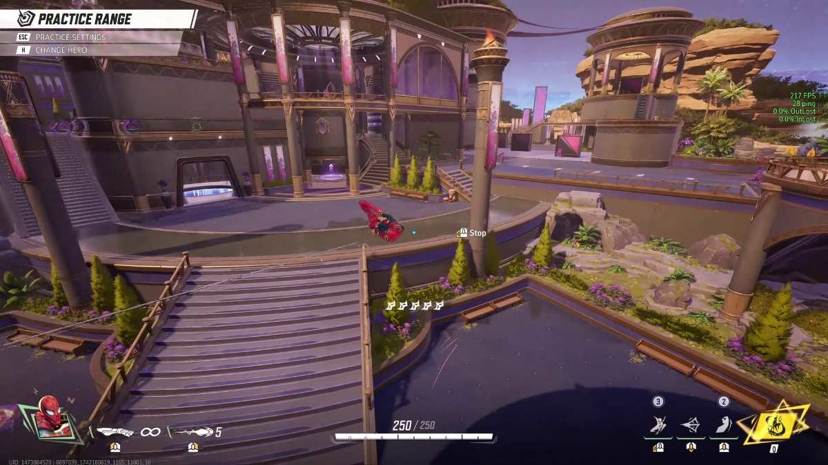 Swinging as Spider-Man in Marvel Rivals