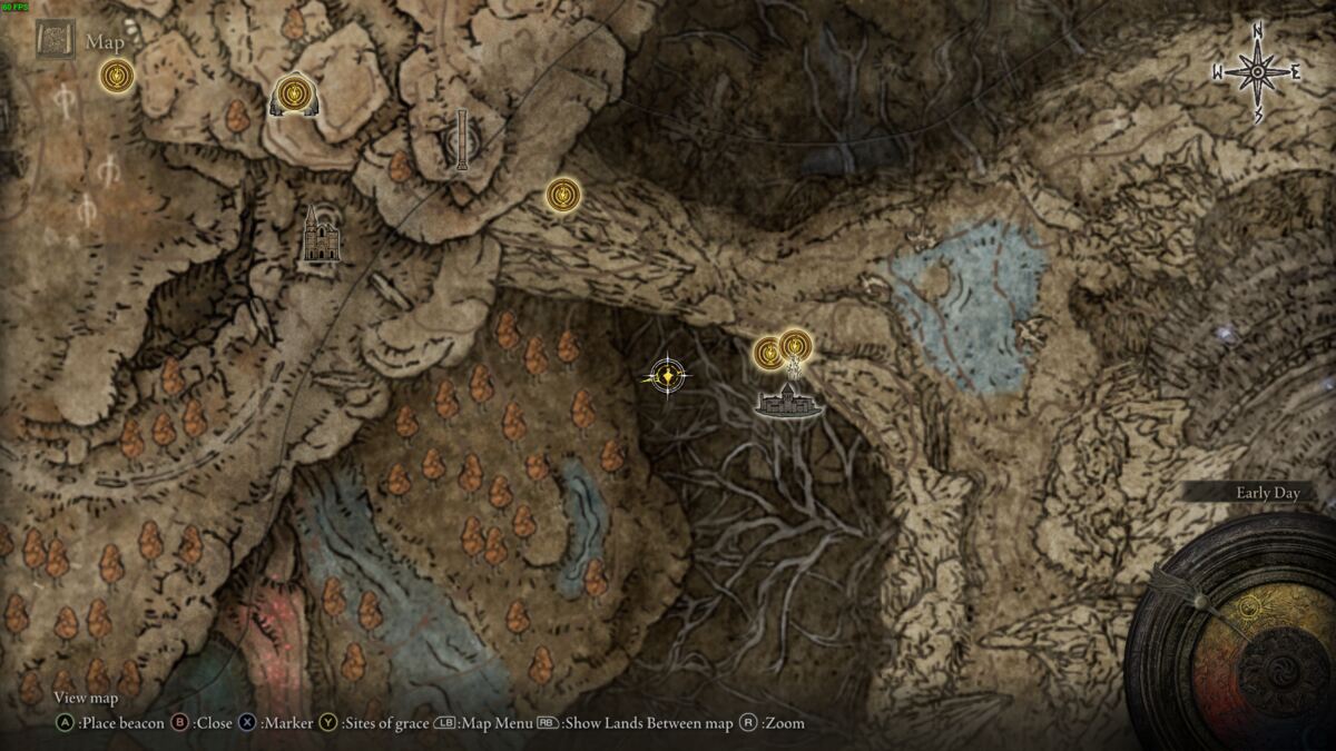 Elden Ring Shadow of the Erdtree revered spirit ash blessing locations: map of the realm of shadow.