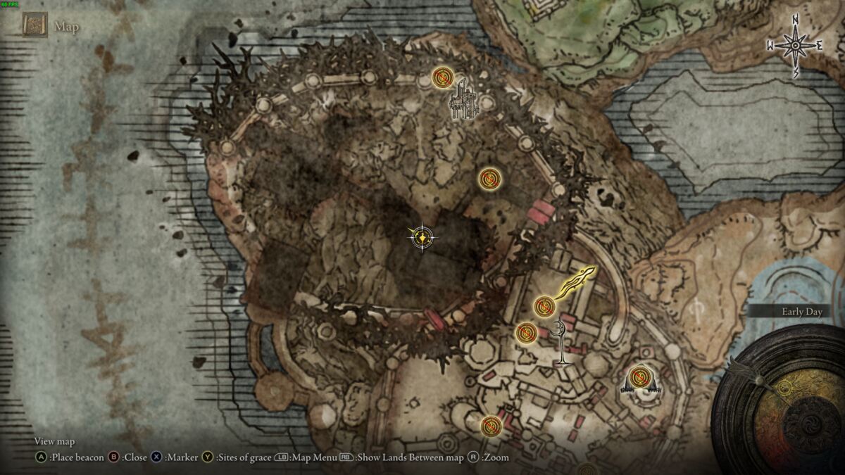 Elden Ring Shadow of the Erdtree revered spirit ash blessing locations: map of the realm of shadow.
