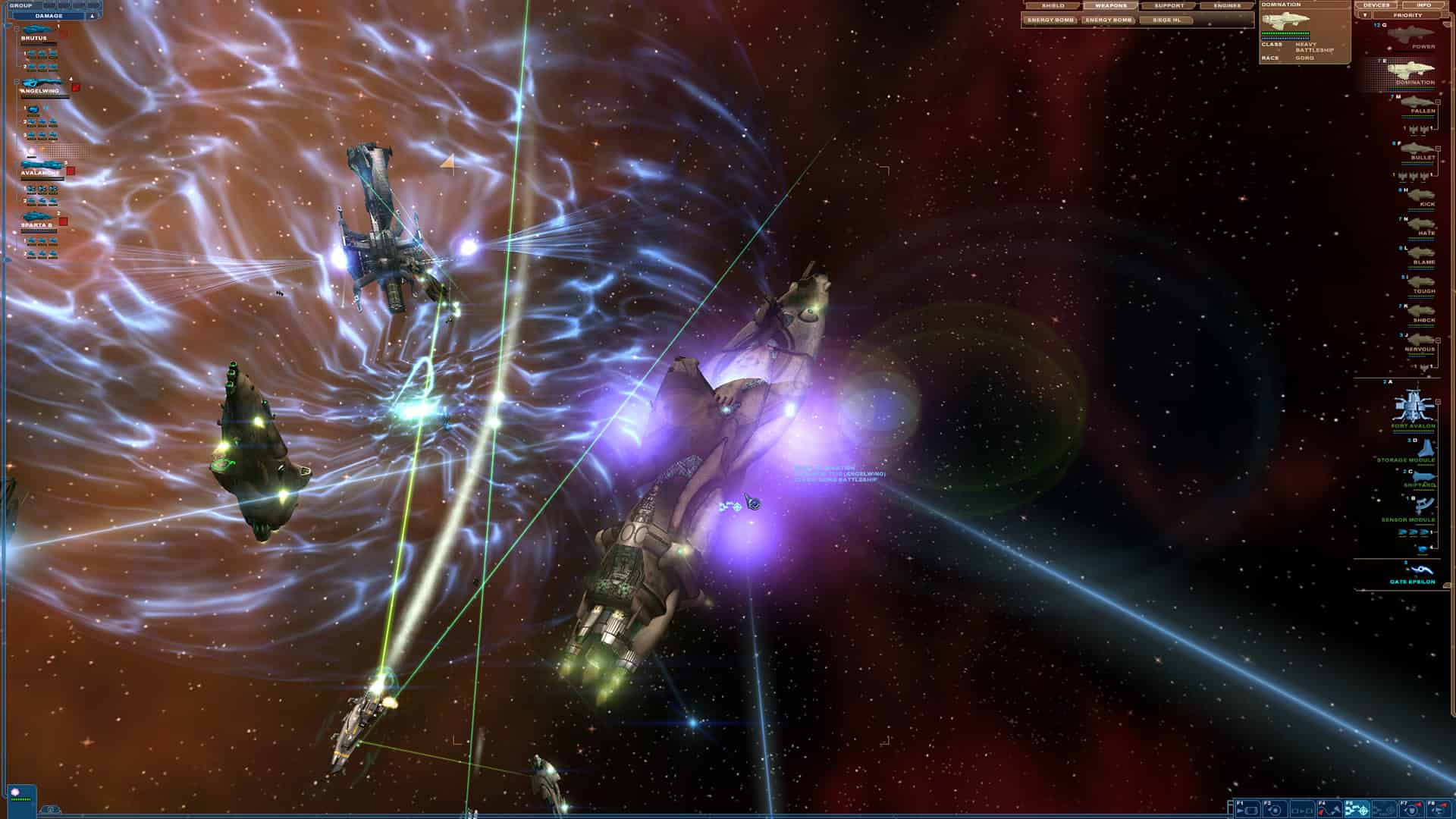 games like homeworld 3 - a spaceship battle with laser beams