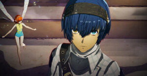 metaphor refantazio release date - a boy with blue hair and mismatched eyes looks at the camera