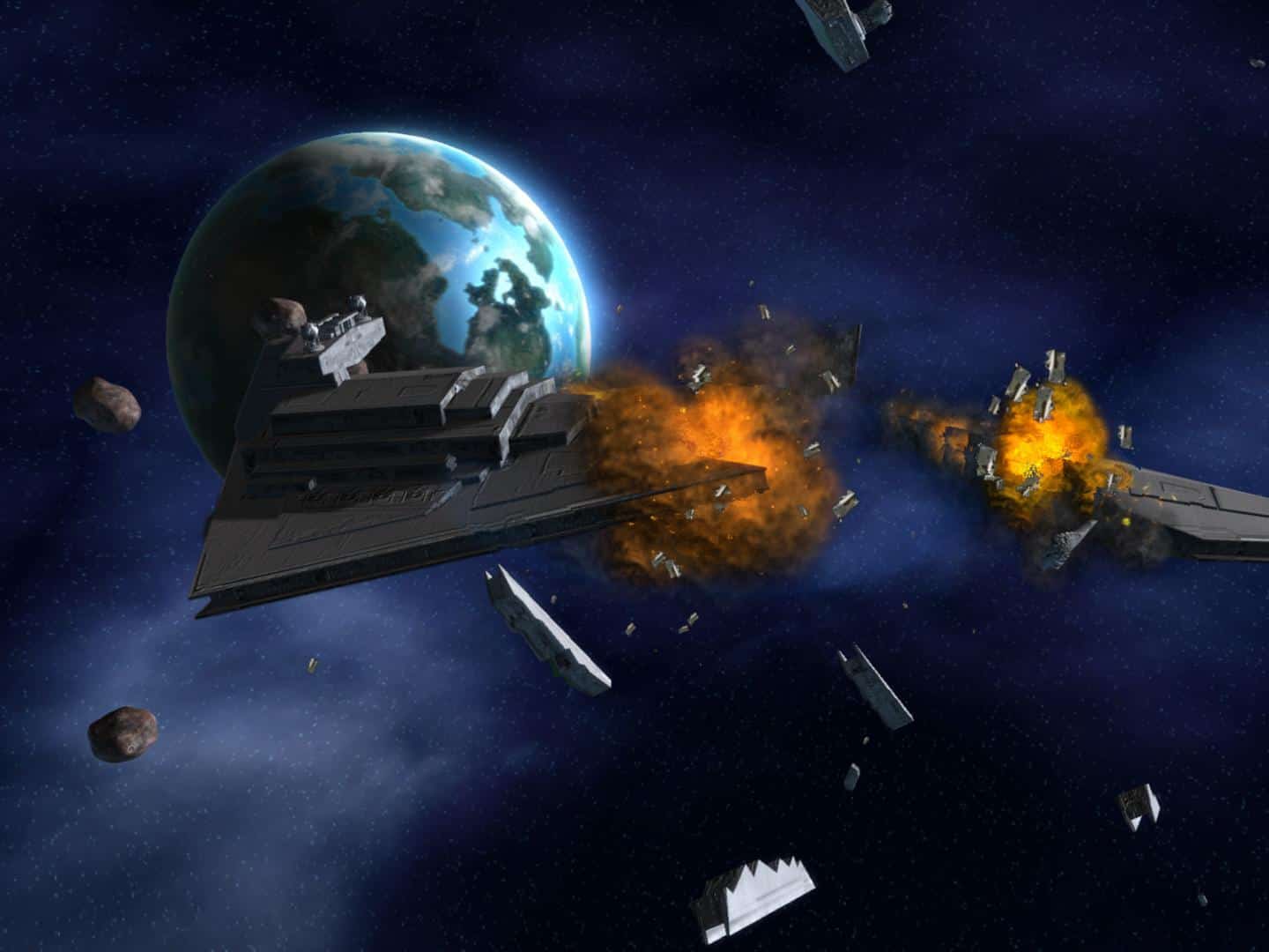 games like homeworld 3 - ships exploding in space
