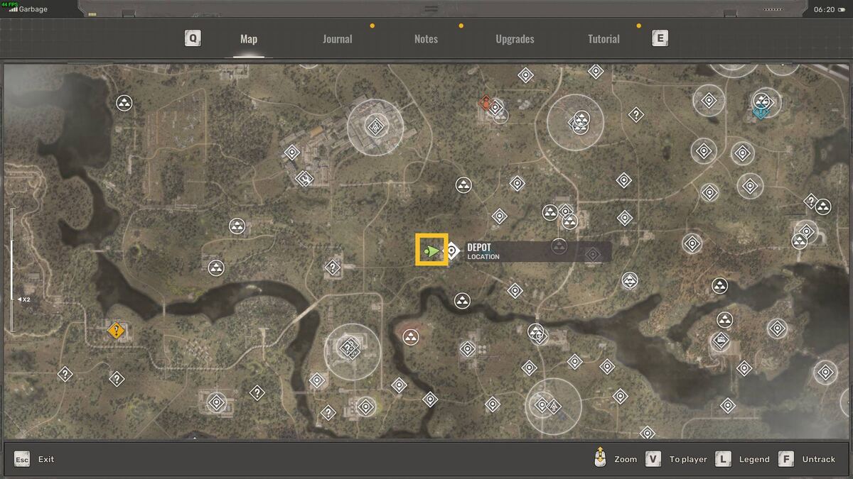 Stalker 2 artifact locations: Glare artifact location.