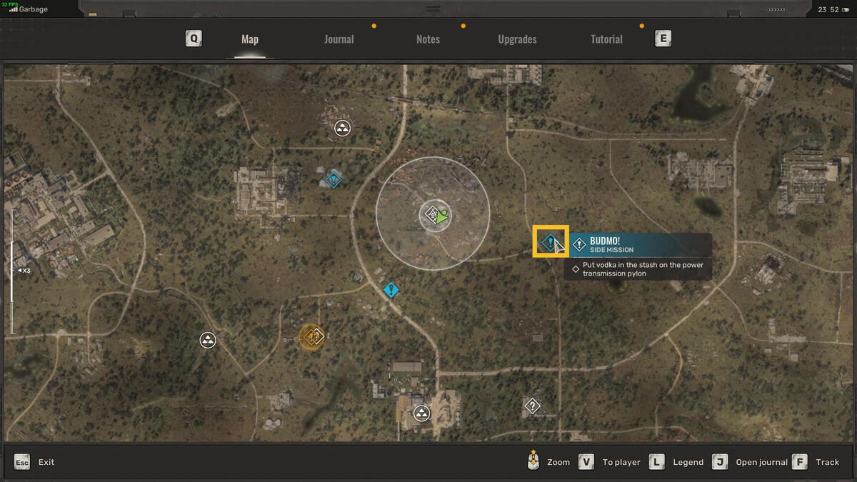 Stalker 2 Budmo! stash locations: Stalker exploring the Garbage region.