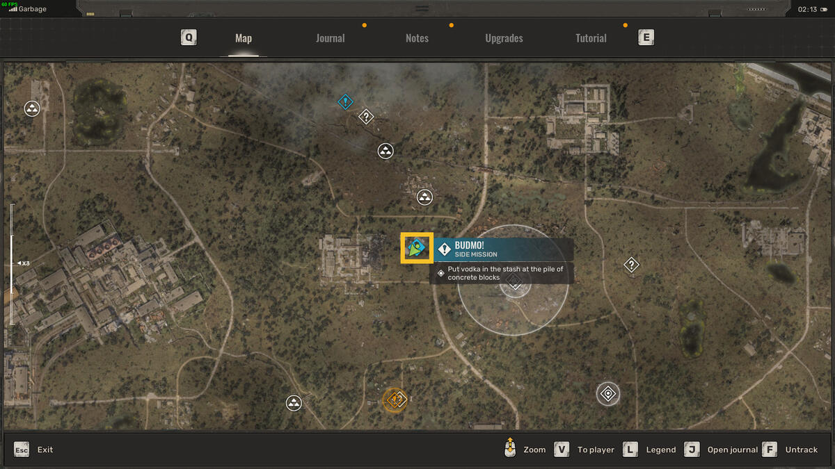 Stalker 2 Budmo! stash locations: Stalker exploring the Garbage region.