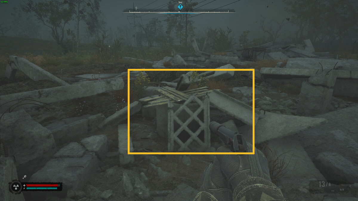 Stalker 2 Budmo! stash locations: Stalker exploring the Garbage region.