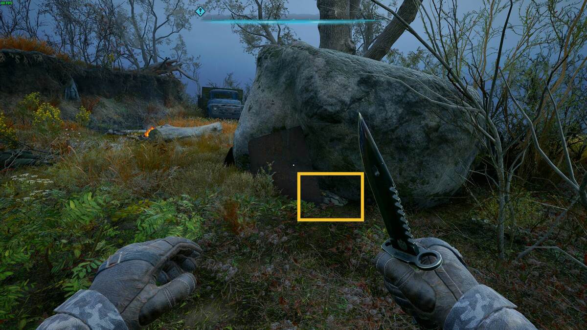Stalker 2 Business with Owl quest walkthrough: small camp site.