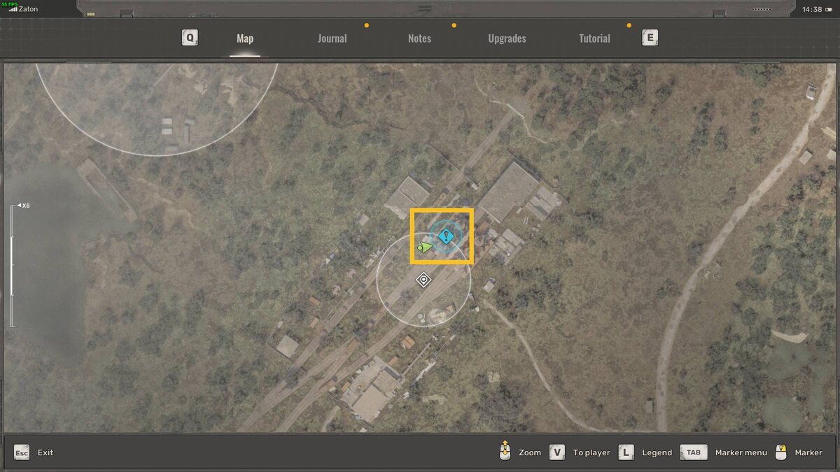 Stalker 2 Business with Owl quest walkthrough: map of Zaton.
