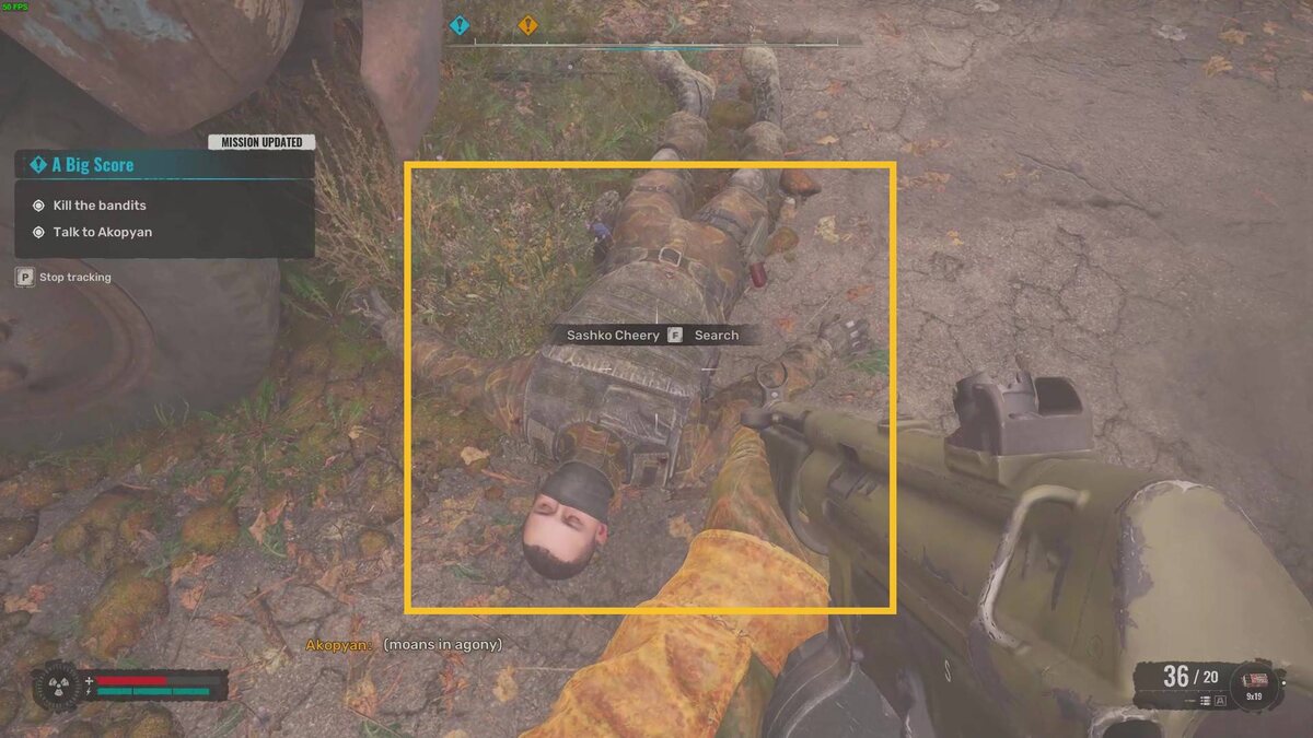 Stalker 2 Deceive the Deceiver: Sashko's body.