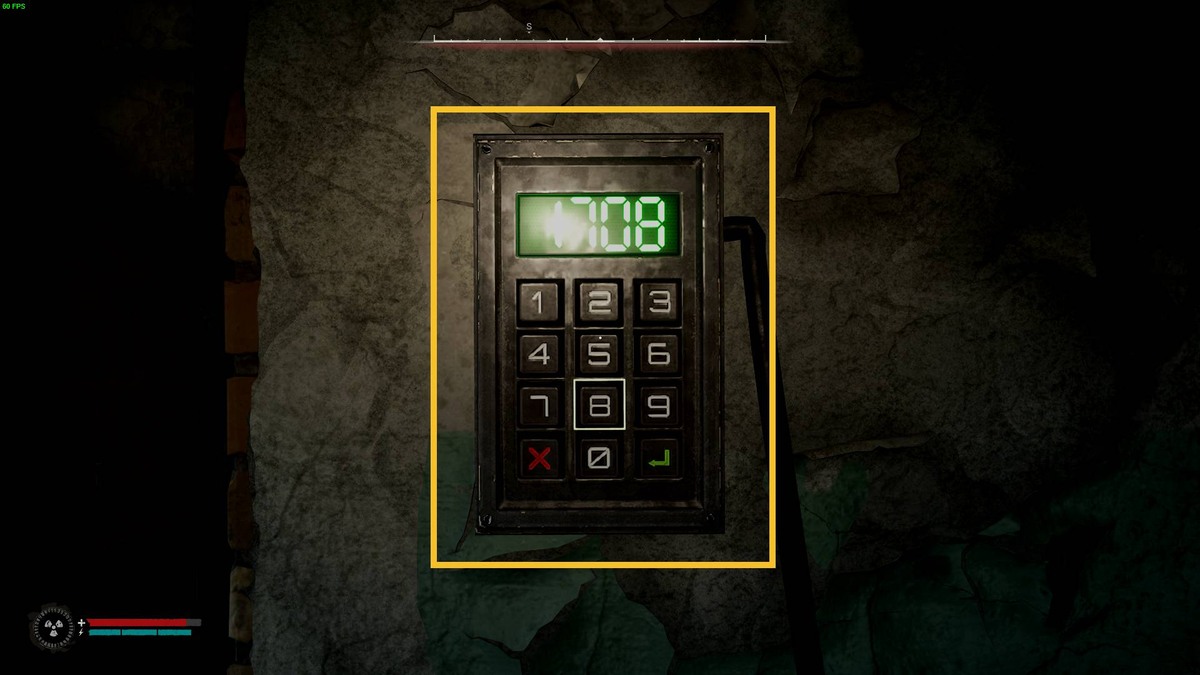 Stalker 2 Electric Field Safe: keypad.