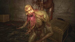 Image of the invisible Bloodsucker enemy showing its true form in Stalker 2 Heart of Chornobyl.