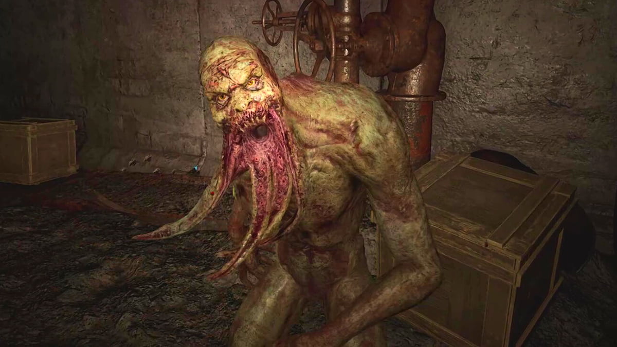 Image of the invisible Bloodsucker enemy showing its true form in Stalker 2 Heart of Chornobyl.