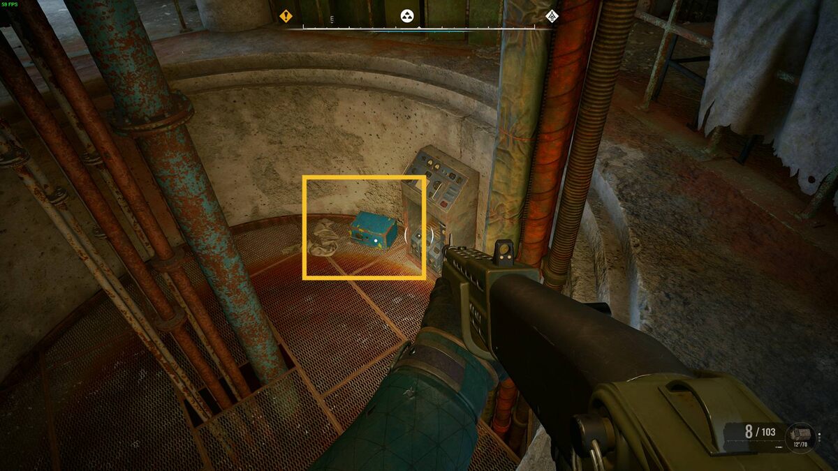 Stalker 2 Hydrodynamics Lab code: dark lab compound building.