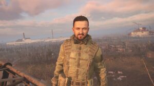 Stalker 2 mission list: Richter near a vista overlooking the reactor.