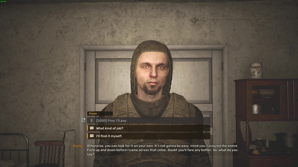 Stalker 2 The Poppy Field walkthrough - should you give the icon to Mityay or Pomor: stalker exploring a poppy field.