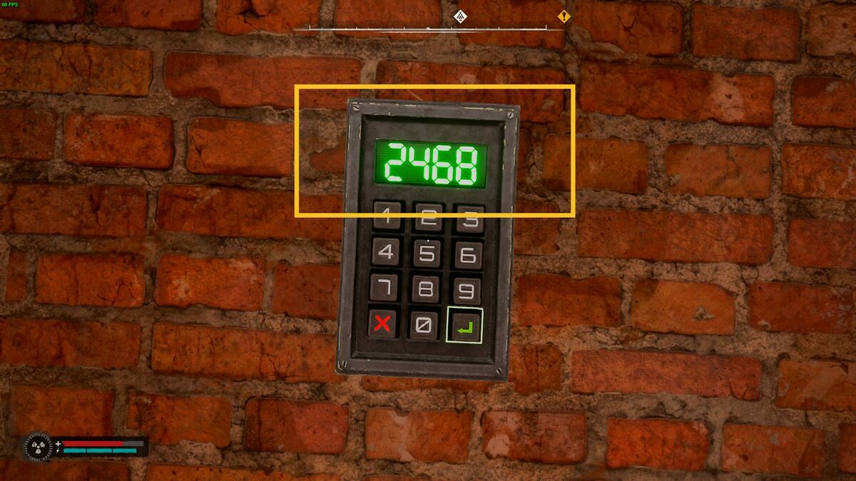 Stalker 2 Railway Maintenance Facility code: hut with locked keypad.