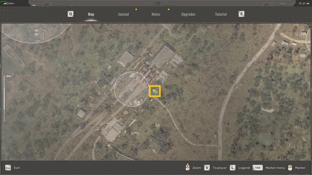 Stalker 2 Railway Maintenance Facility code: abandoned facility.