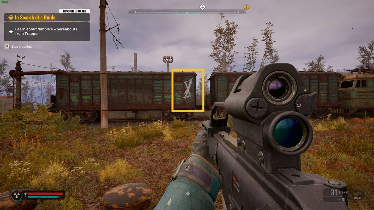 Stalker 2 Railway Maintenance Facility code: abandoned facility.