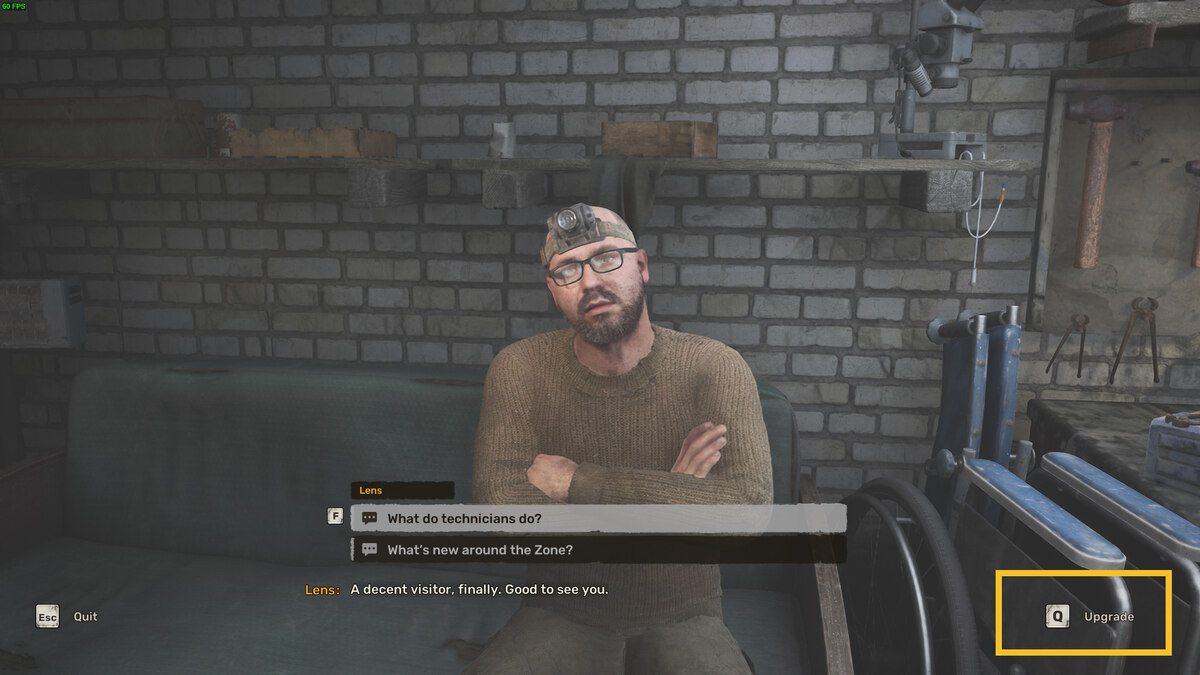 How to repair armor and weapons in Stalker 2: Lens the Technician.
