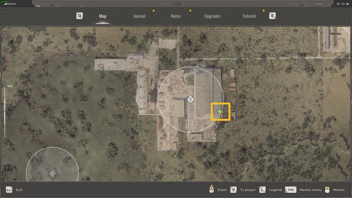 Stalker 2 Repair Quay stash: Repair Quay on map.