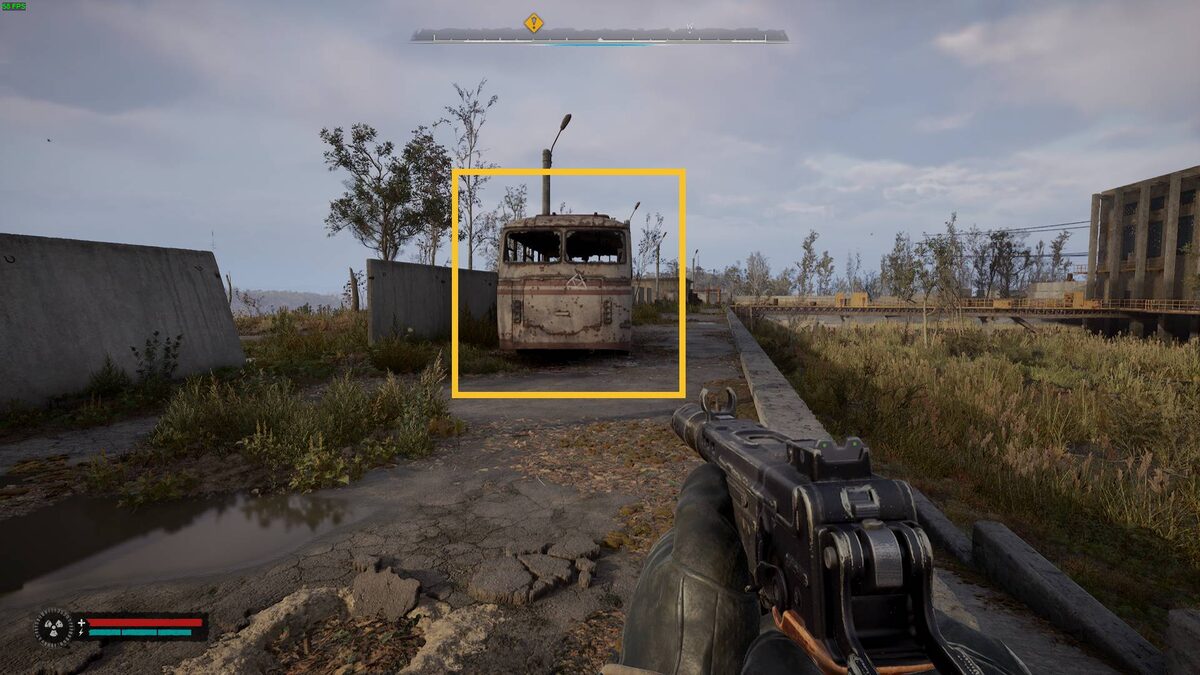 How to open the Wild Island Tucked-Away Stash in Stalker 2How to open the Wild Island Tucked-Away Stash in Stalker 2: Stalker exploring an abandoned bus.