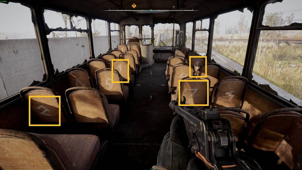 How to open the Wild Island Tucked-Away Stash in Stalker 2How to open the Wild Island Tucked-Away Stash in Stalker 2: Stalker exploring an abandoned bus.