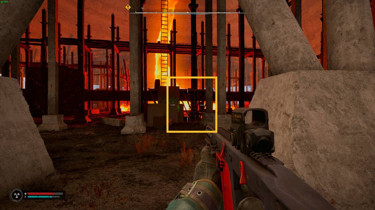 Stalker 2 Weird Nut: Fire Whirl anomalous area.