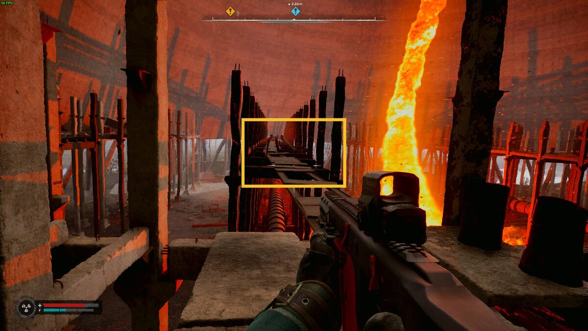 Stalker 2 Weird Nut: Fire Whirl anomalous area.