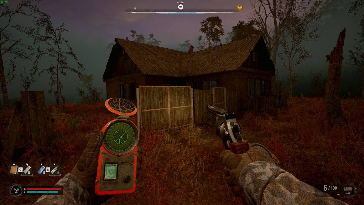 Stalker 2 Weird Pot: Mist anomalous area house.