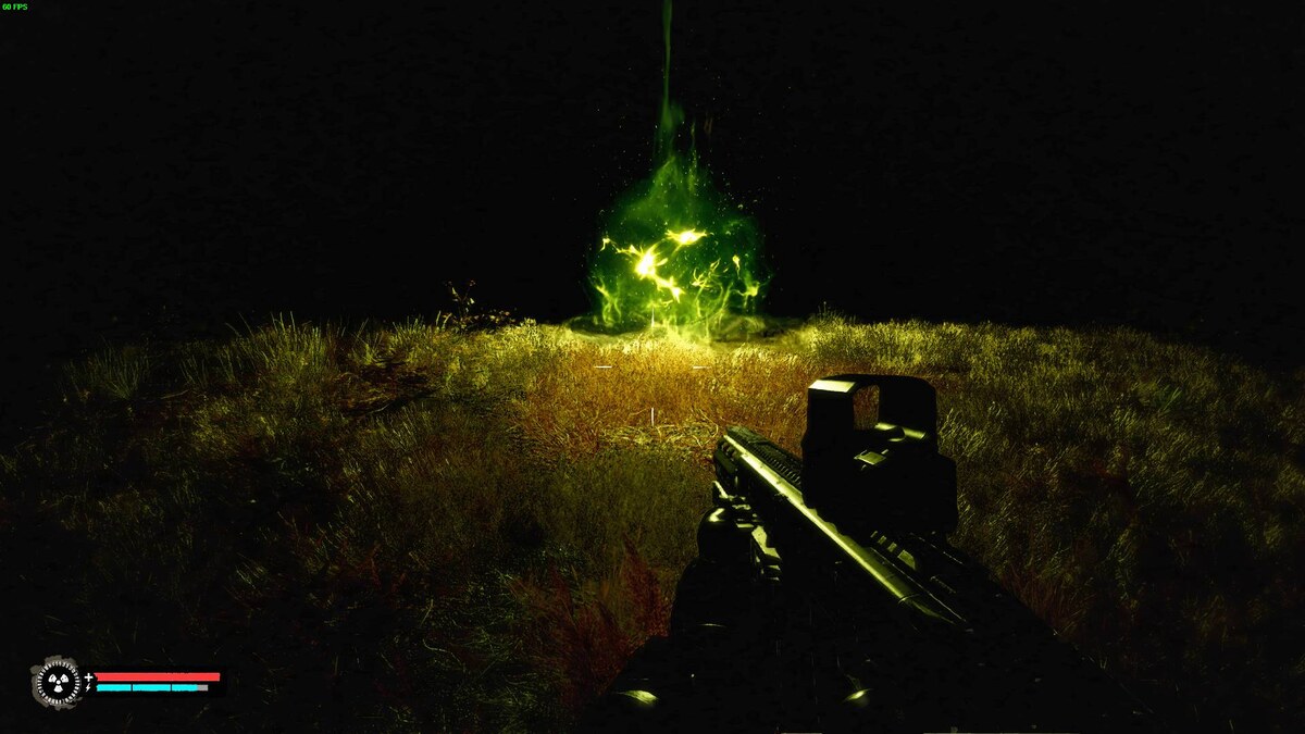 Stalker 2 Weird Water: Wandering Lights anomaly. Captured by VideoGamer