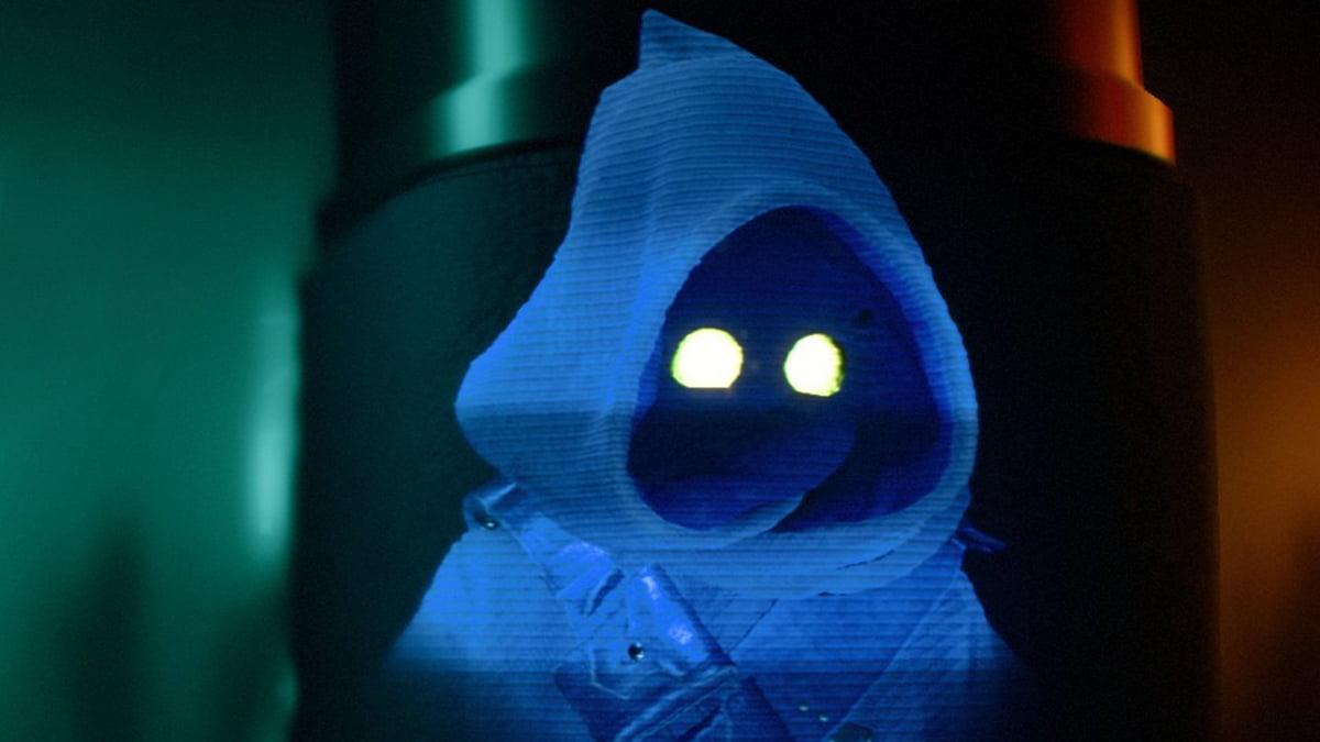 Image of a holographic projection of Teeka, an Expert in Star Wars Outlaws.