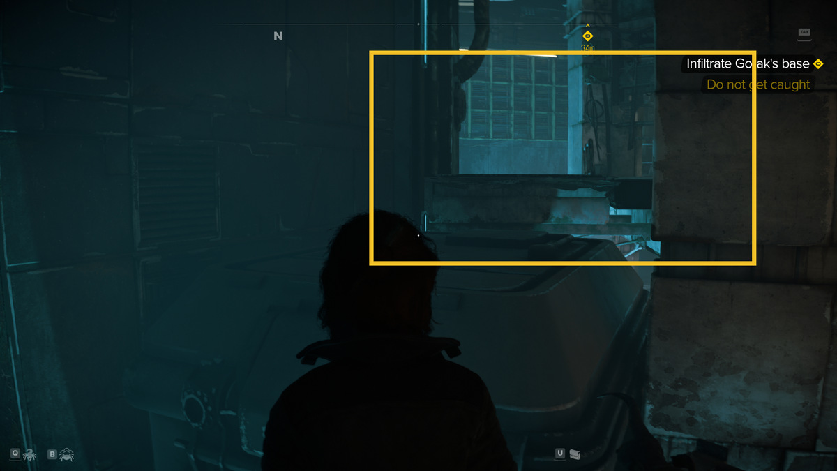 Star Wars Outlaws how to infiltrate Gorak's base: Kay in the Pyke Syndicate district.