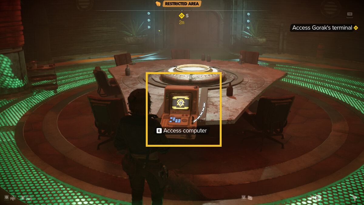 Star Wars Outlaws how to infiltrate Gorak's base: Kay in the Pyke Syndicate district.