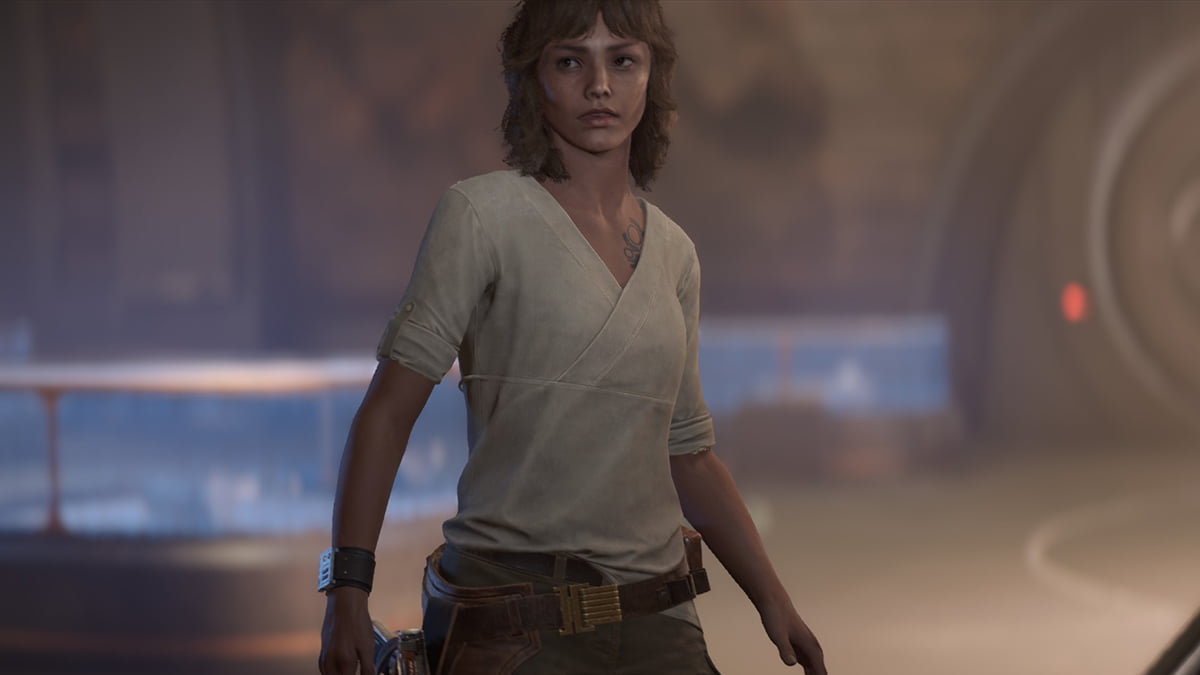 Image of the main protagonist of Star Wars Outlaws, Kay Vess.