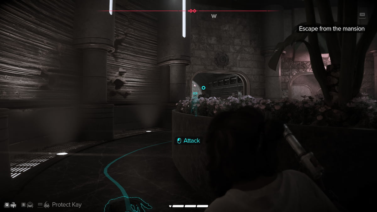 Image of the Nix Mode screen in Star Wars Outlaws, with a prompt to Attack an enemy.