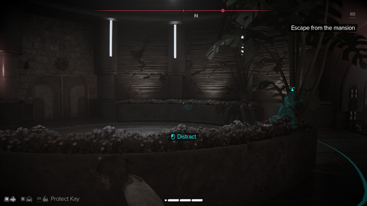 Image of the Nix Mode screen in Star Wars Outlaws, with a prompt to Distract an enemy.