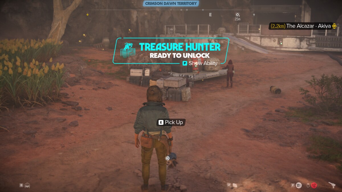 How to make Nix happy in Star Wars Outlaws: Treasure Hunter ability unlock message.