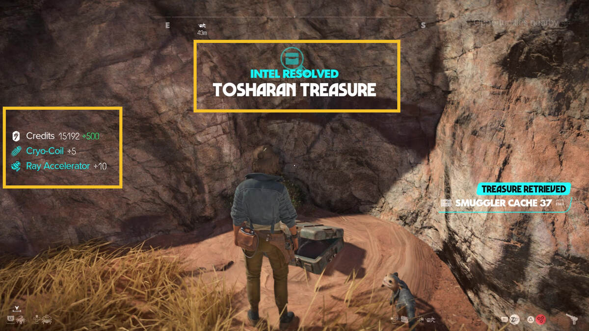 Star Wars Outlaws Tosharan Treasure: Kay exploring Toshara.