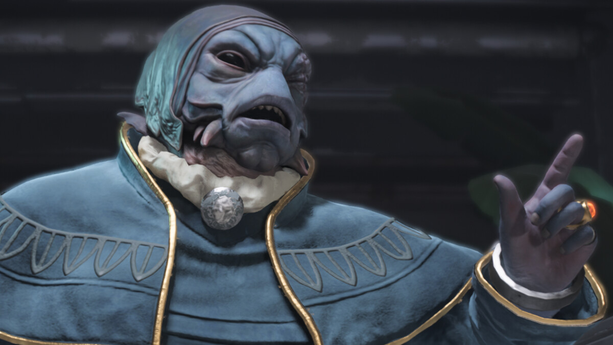 Star Wars Outlaws voice actors cast: Pyke Syndicate boss Gorak.