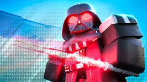 Cover image for Star Wars Tower Defense on Roblox, showing the game's version of Darth Vader.
