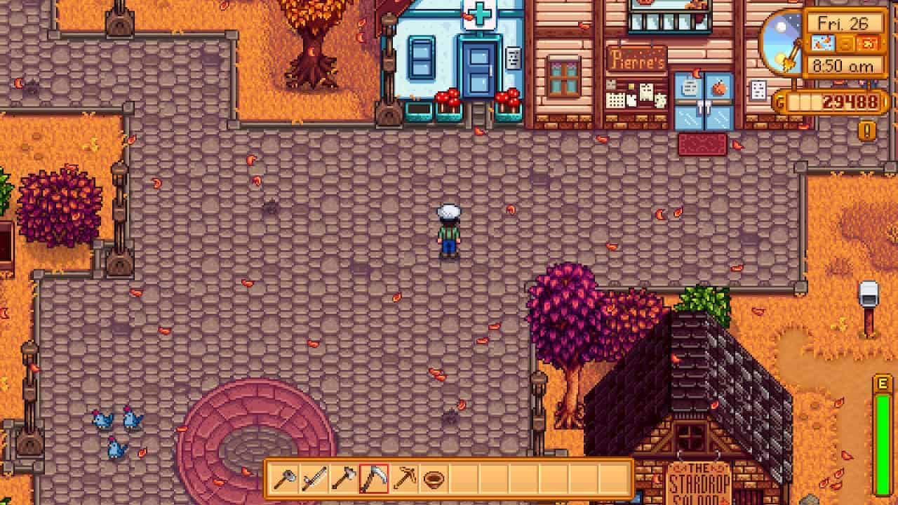 stardew valley missing executable: player stands in town center