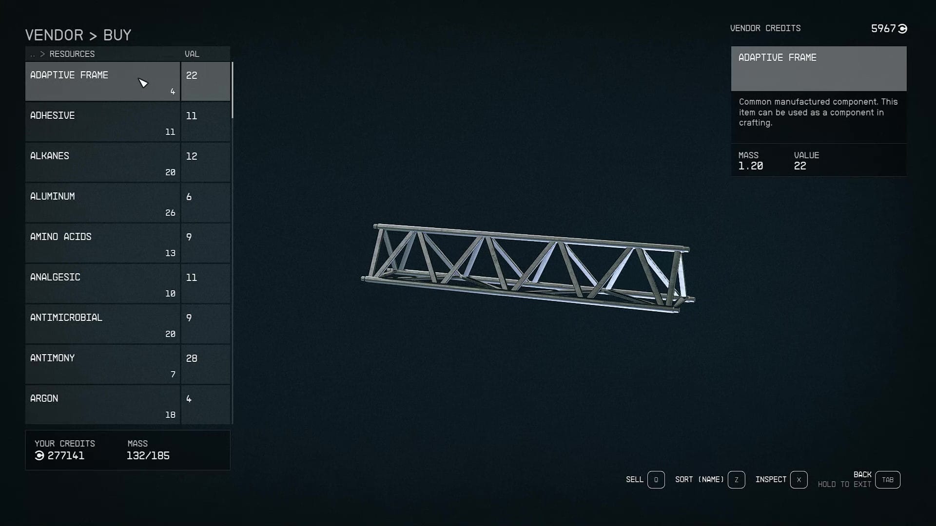 Where to buy Adaptive Frame in Starfield