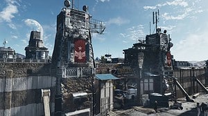 Starfield Akila City: An image of the outskirts of Akila City, one of Starfield's major cities.
